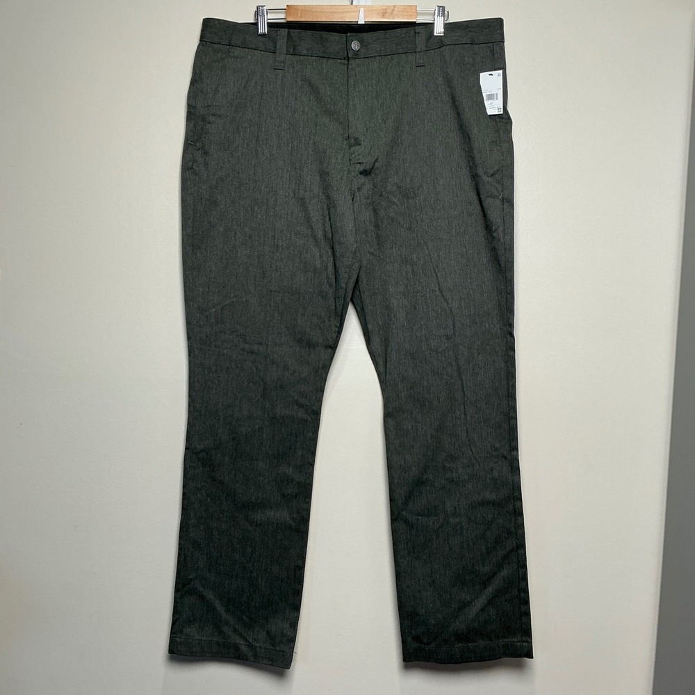 NWTVolcom V Monty Pants Mens 40x32 Charcoal Grey Heather Chino Straight Leg NWT